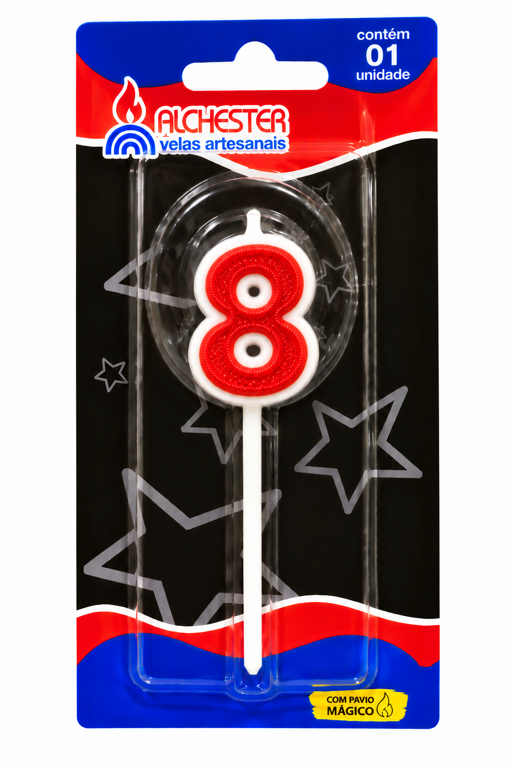 Glitter Number Birthday Cake Candles