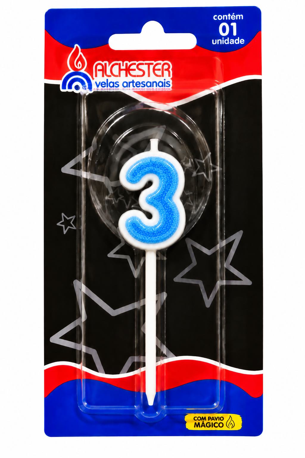 Glitter Number Birthday Cake Candles