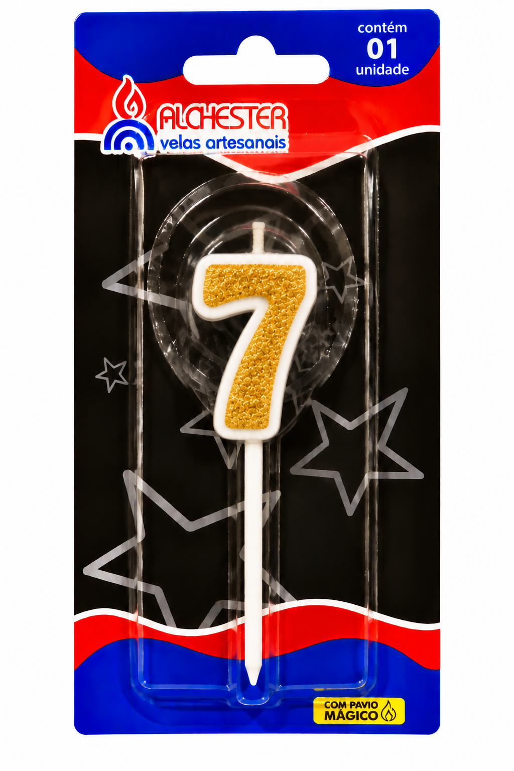 Glitter Number Birthday Cake Candles