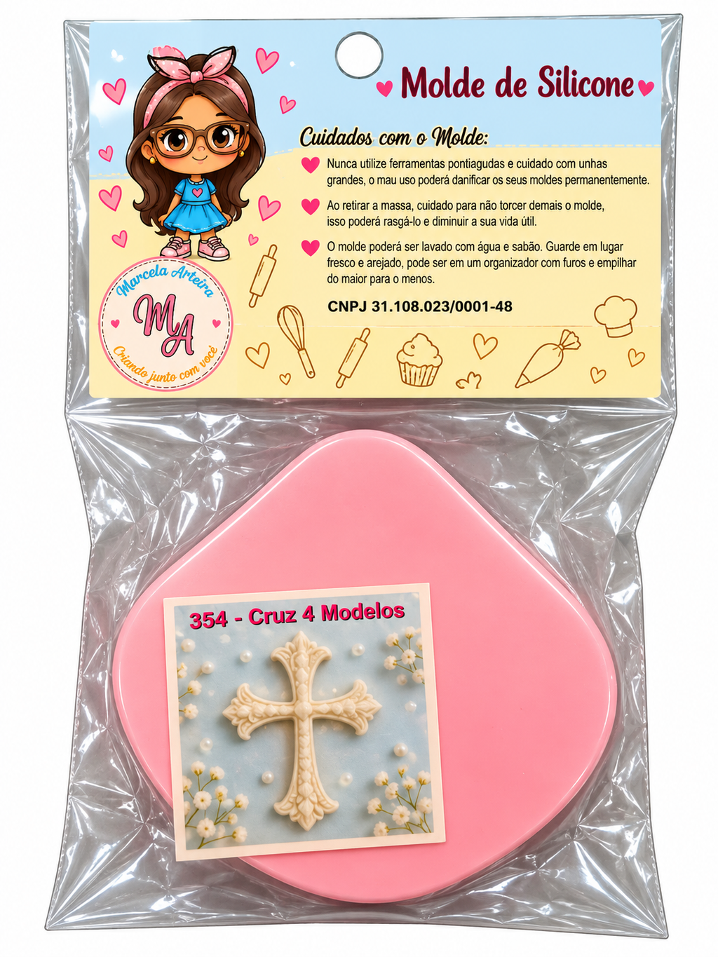 Crosses & Medallions Silicone Mould