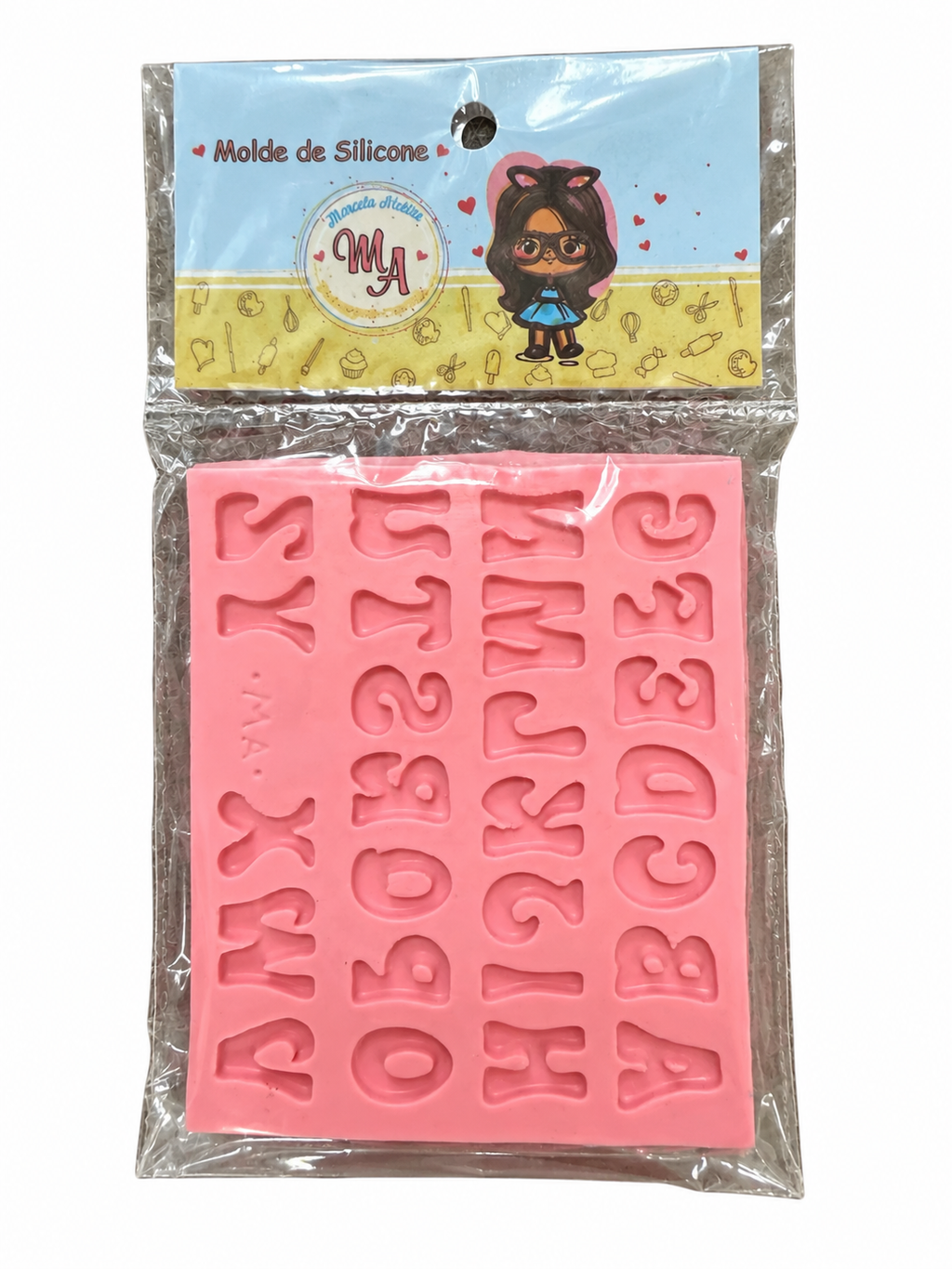 Silicone Alphabet Mould – Letters A to Z – No. 3