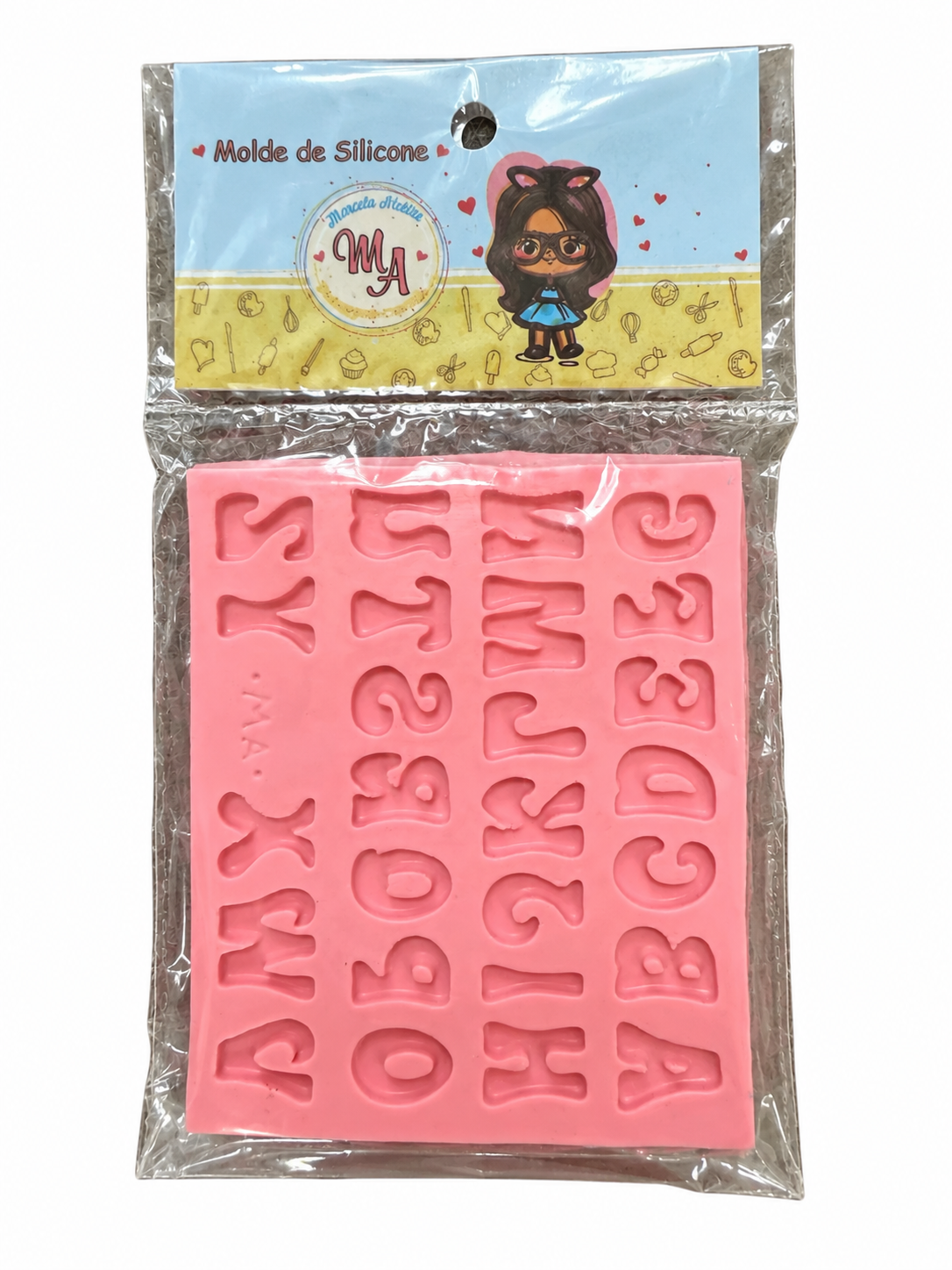 Silicone Alphabet Mould – Letters A to Z – No. 3