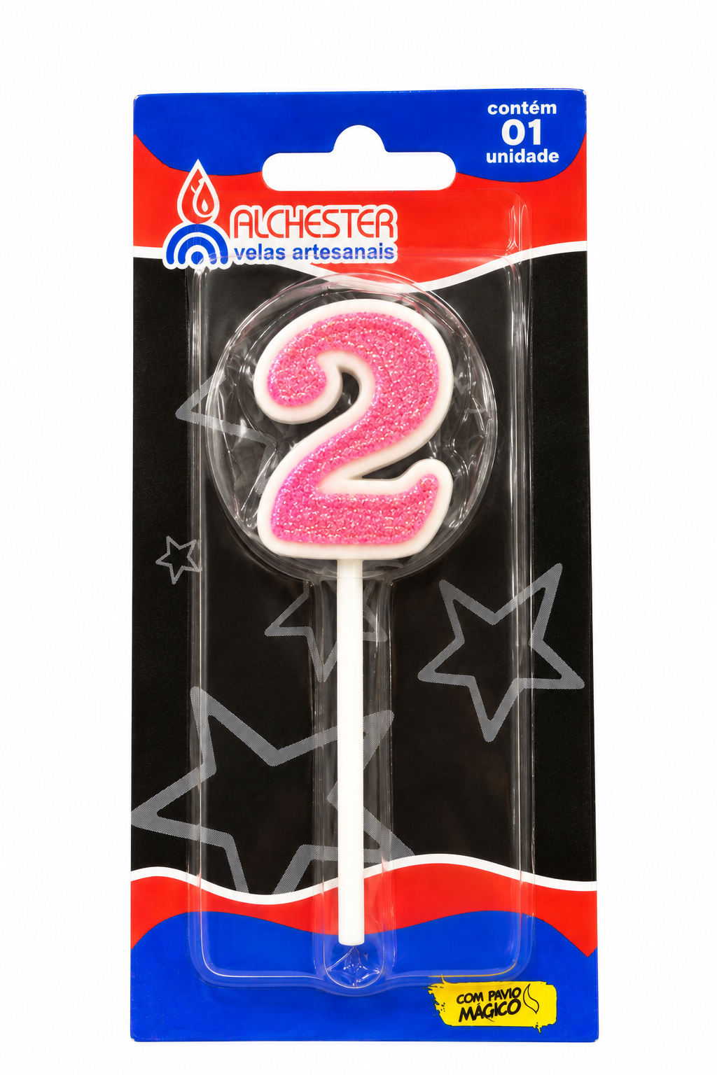 Glitter Number Birthday Cake Candles