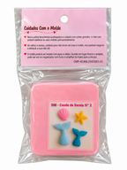 Mermaid Tail, Seashells & Starfish Silicone Mould