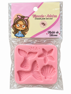 Mermaid Tail, Seashells & Starfish Silicone Mould