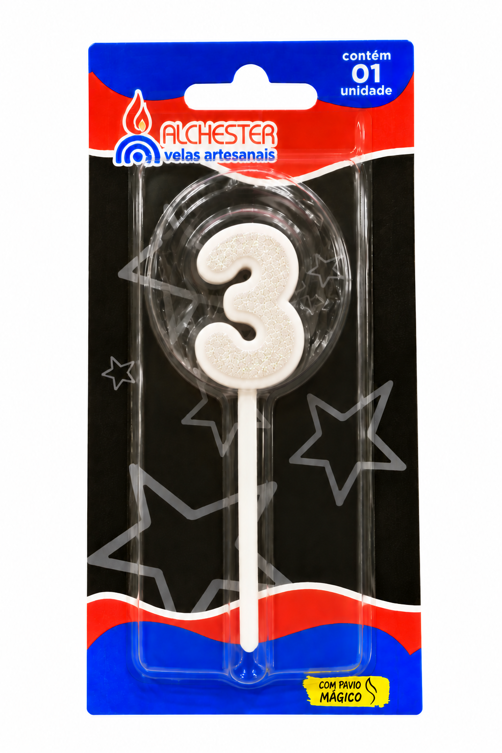 Glitter Number Birthday Cake Candles