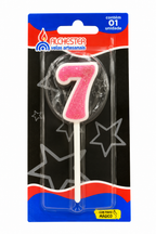 Glitter Number Birthday Cake Candles