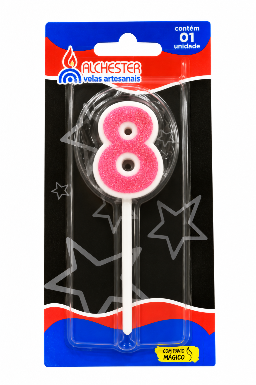 Glitter Number Birthday Cake Candles