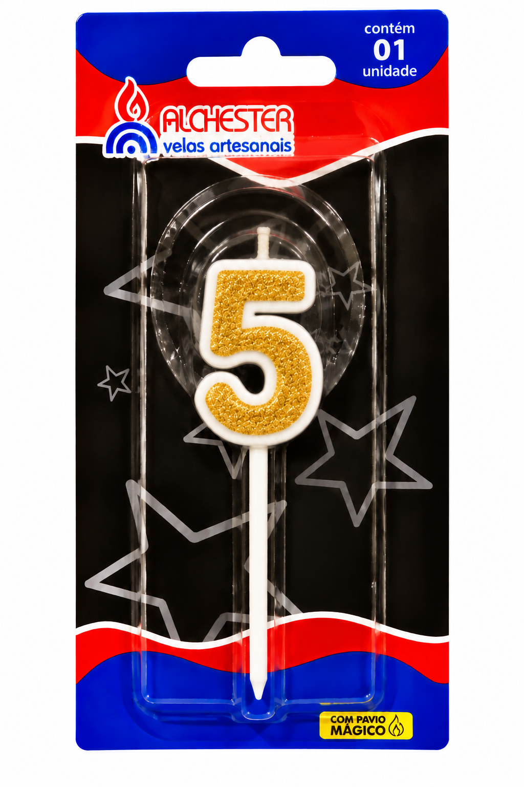 Glitter Number Birthday Cake Candles