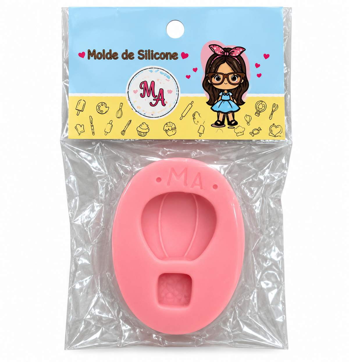 Cute Hot Air Balloon Silicone Mould – 74