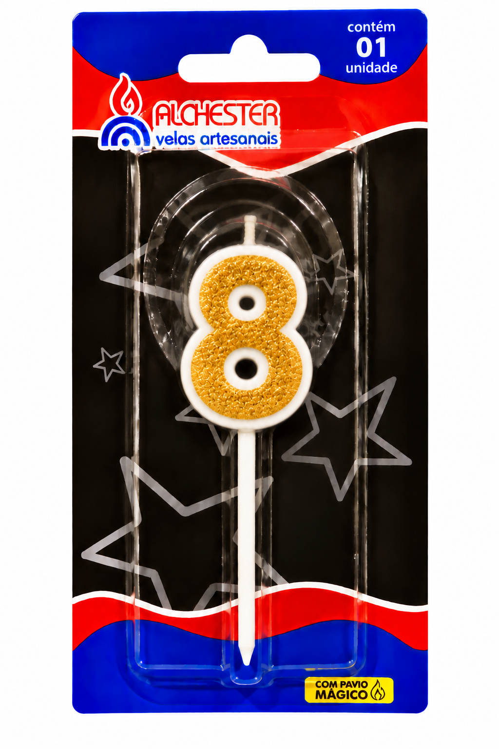 Glitter Number Birthday Cake Candles