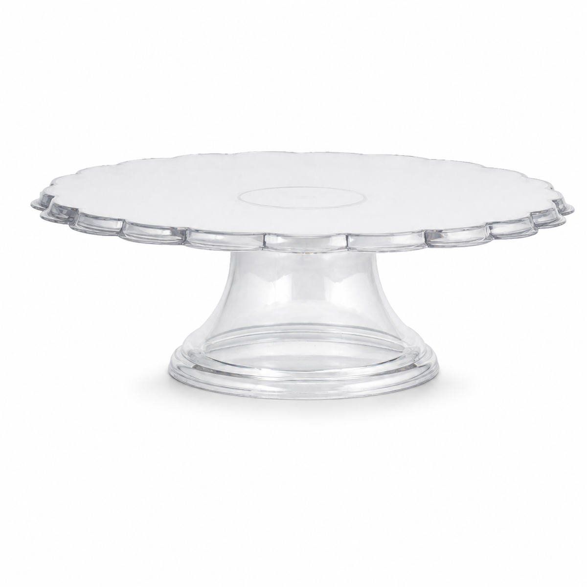 Low Pedestal Plastic Cake Stand – 22 cm & 26 cm