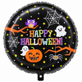 Happy Halloween Foil Balloon – Owl, Ghosts & Pumpkin