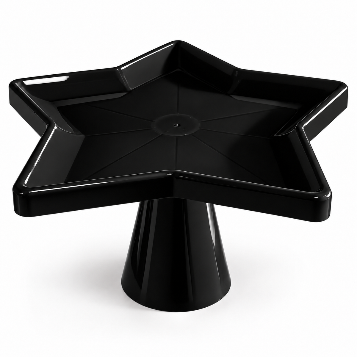 Star-Shaped Pedestal Serving Tray – Various Colours