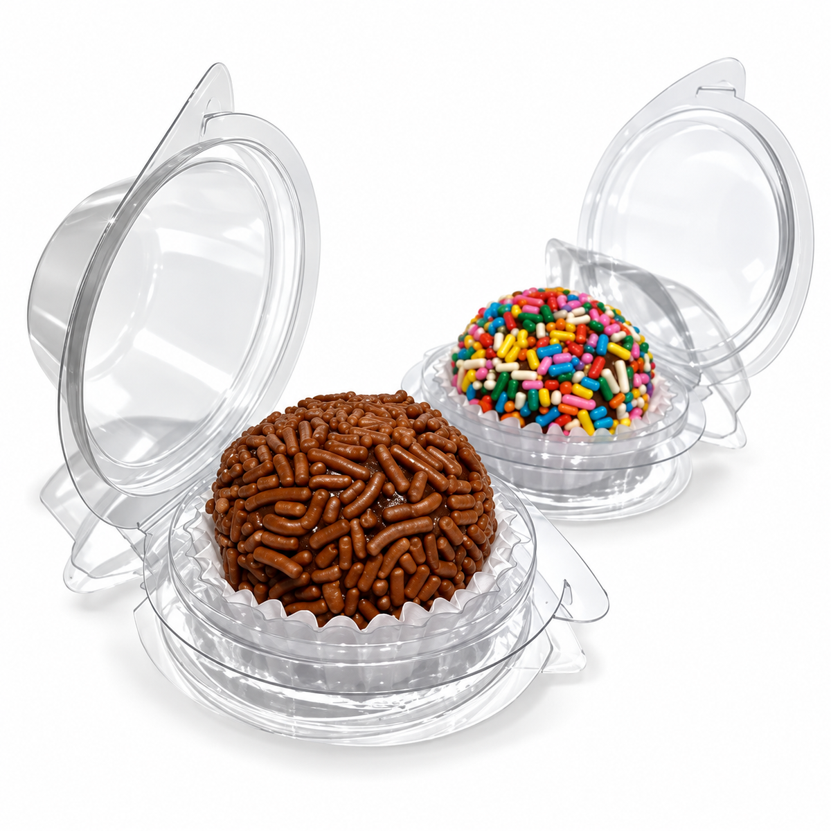 Clear Individual Sweet Containers – Pack of 100