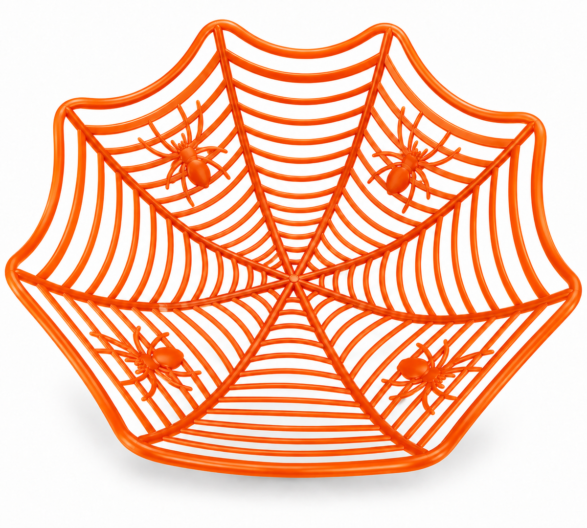 Halloween Spider Web Basket – Purple, Orange & Red