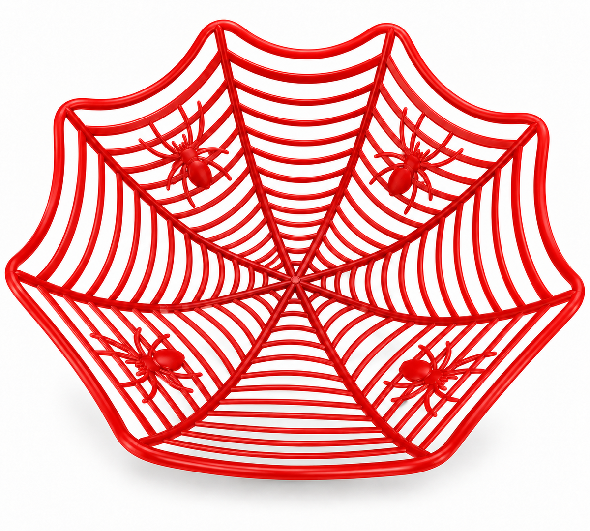Halloween Spider Web Basket – Purple, Orange & Red