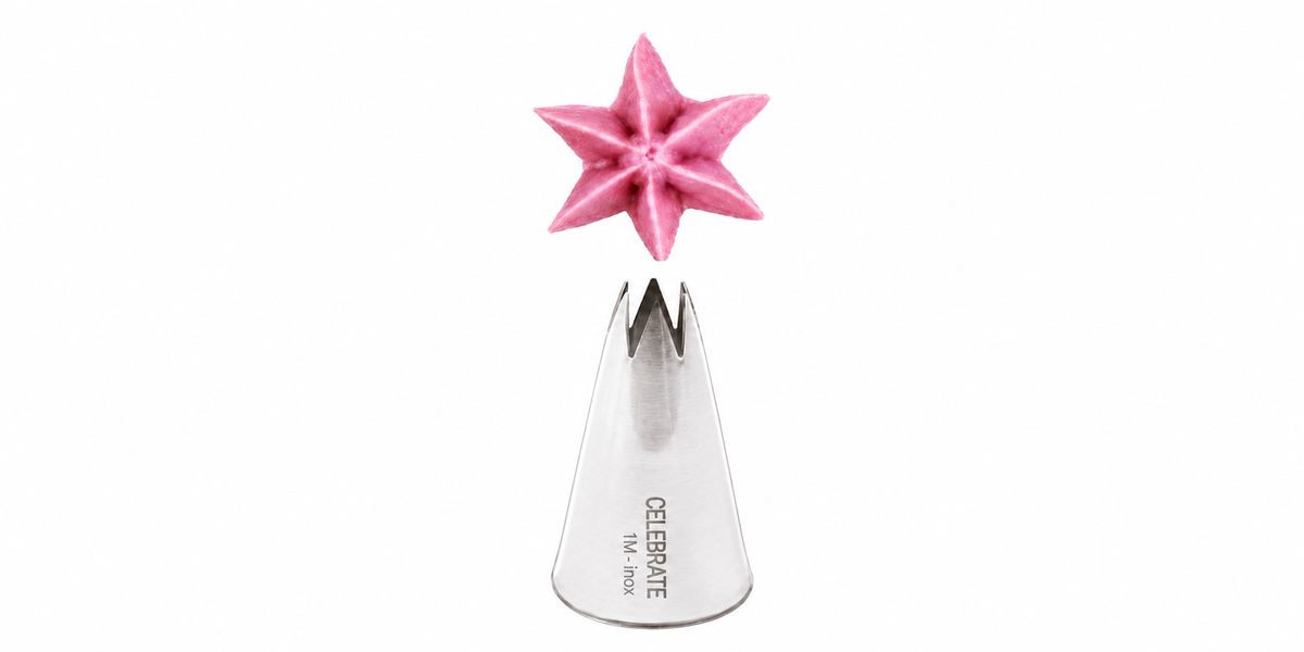 1M Open Star Piping Nozzle