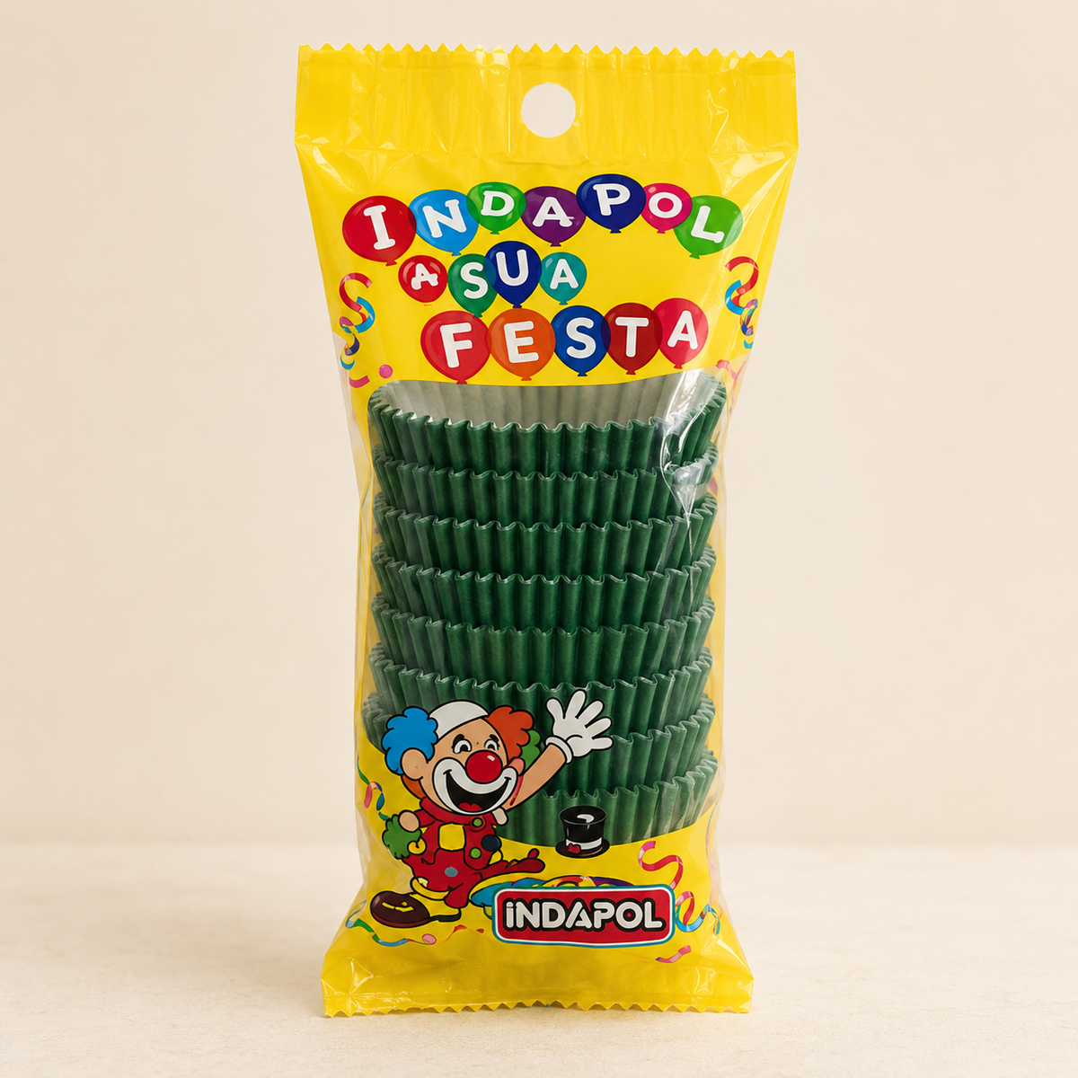 [color:green] Green Indapol traditional paper sweet cases packaging