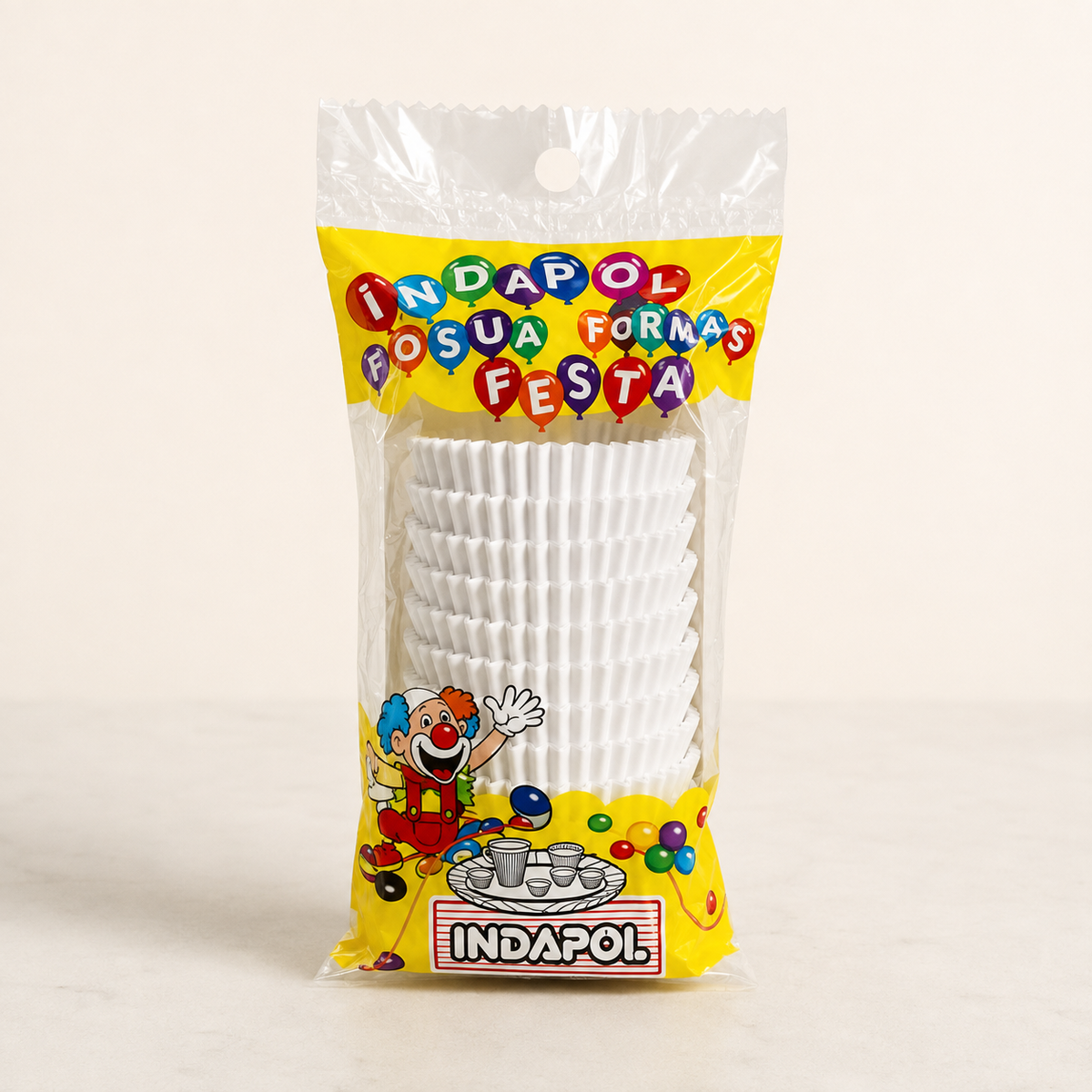 [color:white] White Indapol traditional paper sweet cases packaging