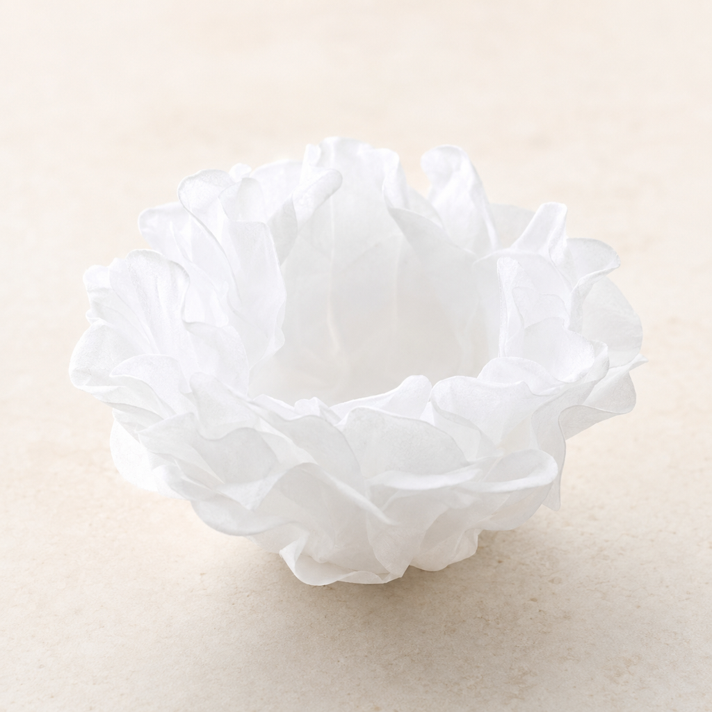 [color] White Mega Festas luxury flower sweet wrapper