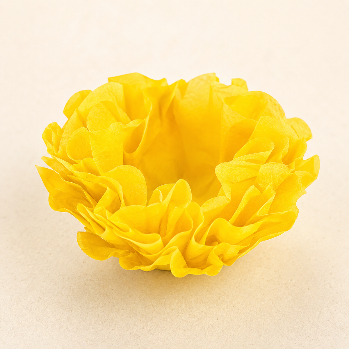 [color] Yellow Mega Festas luxury flower sweet wrapper