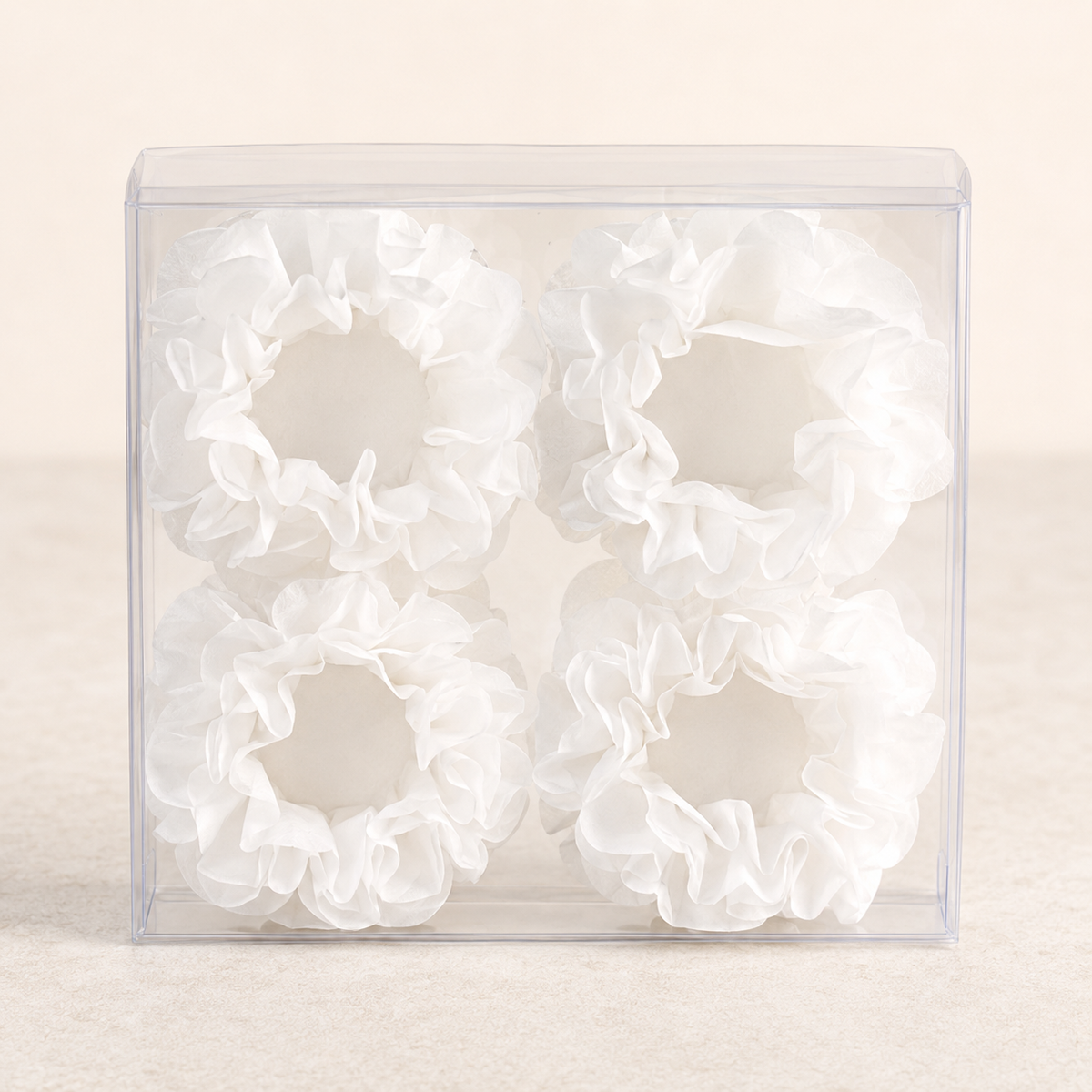 [color] White Mega Festas luxury flower sweet wrappers packaging
