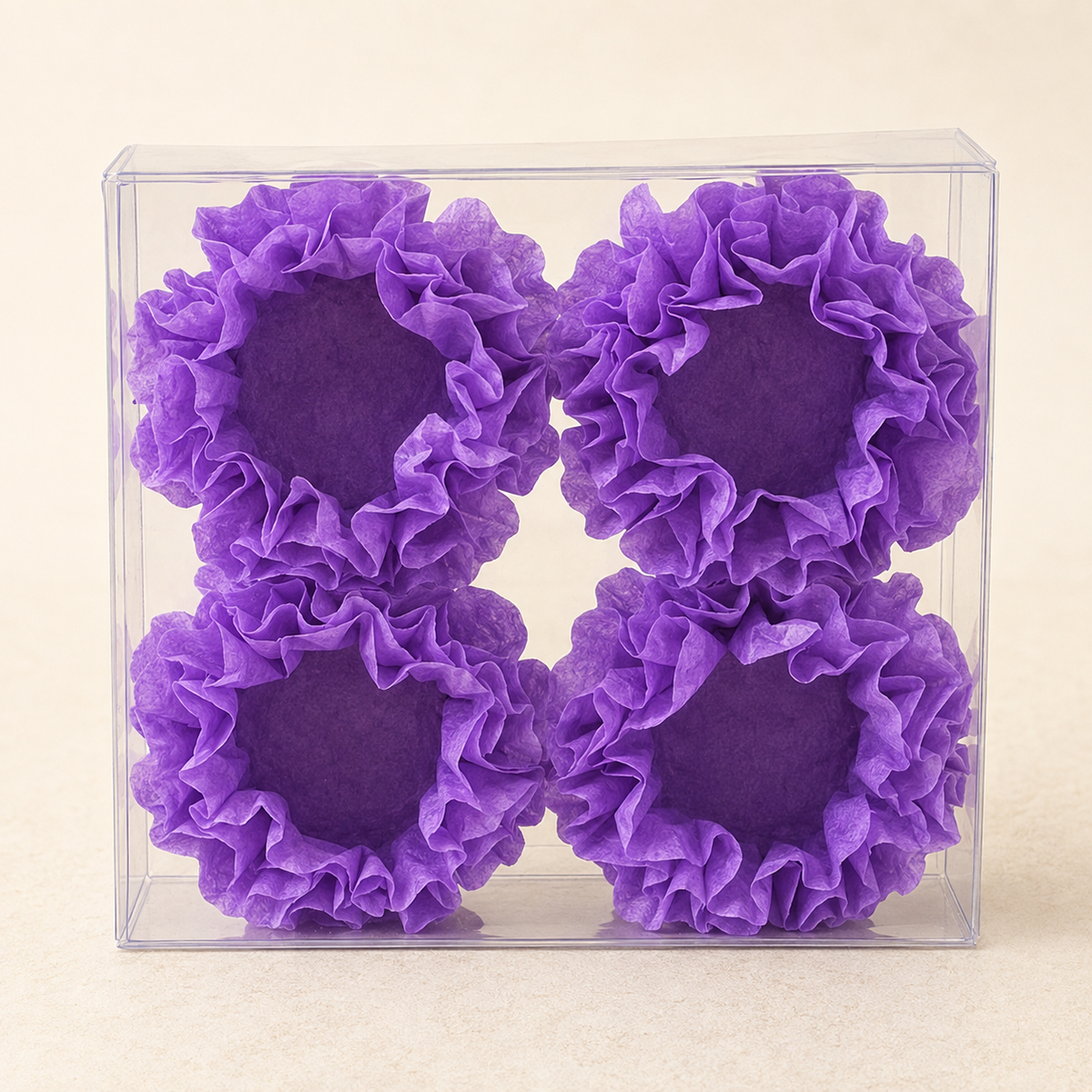 [color] Lilac Mega Festas luxury flower sweet wrappers packaging