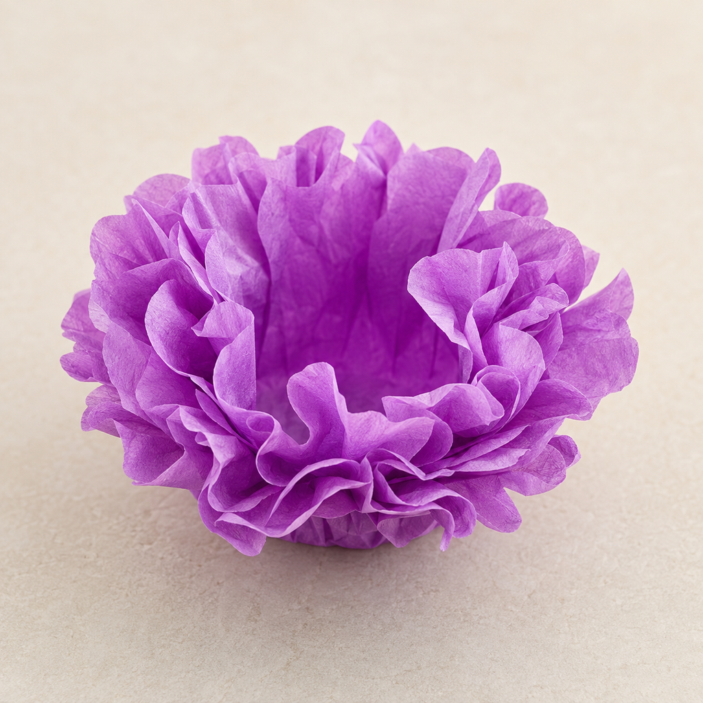 [color] Lilac Mega Festas luxury flower sweet wrapper
