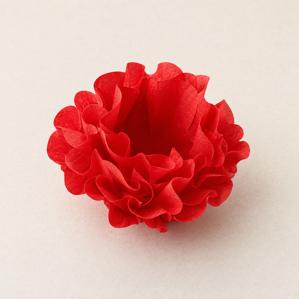 [color] Red Mega Festas luxury flower sweet wrapper
