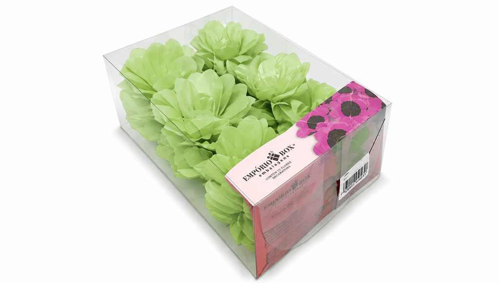 [color] Lime Green Emporio Box luxury Lily flower sweet cases packaging – 30 pack
