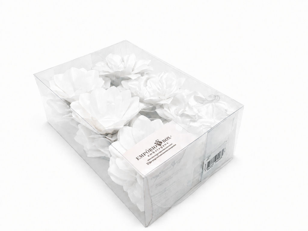 [color] White Emporio Box luxury Lily flower sweet cases packaging – 30 pack

