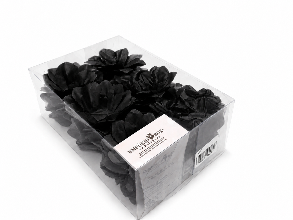 [color] Black Emporio Box luxury Lily flower sweet cases packaging – 30 pack
