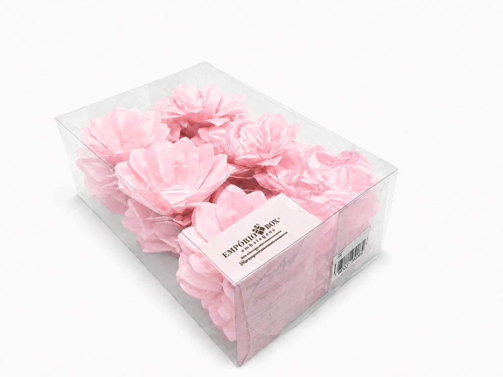 [color] Light Pink Emporio Box luxury Lily flower sweet cases packaging – 30 pack