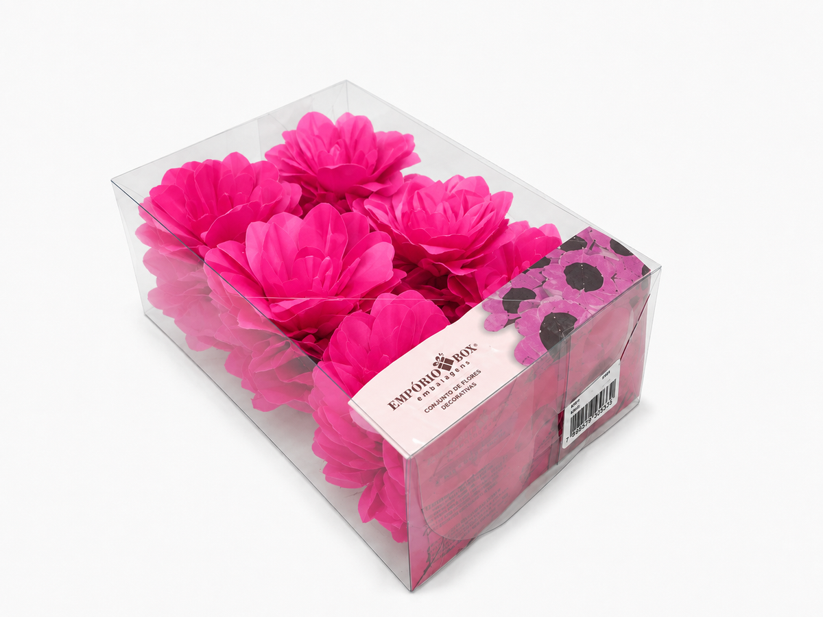 [color] Pink Emporio Box luxury Lily flower sweet cases packaging – 30 pack
