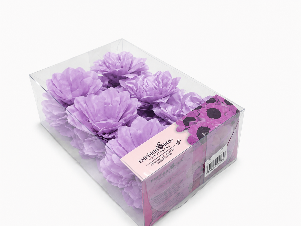 [color] Lilac Emporio Box luxury Lily flower sweet cases packaging – 30 pack
