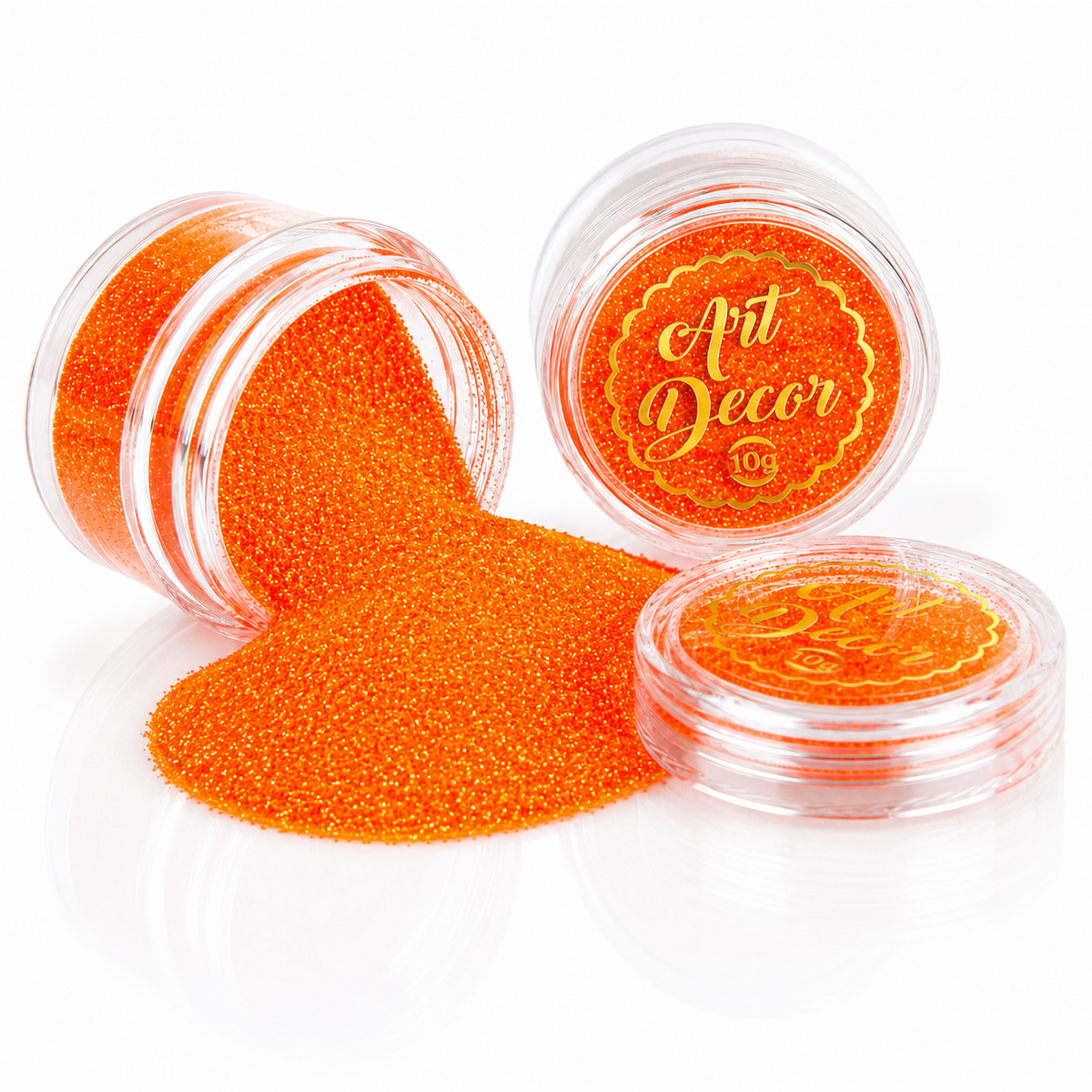 Art Decor edible glitter 10g - Neon Orange
