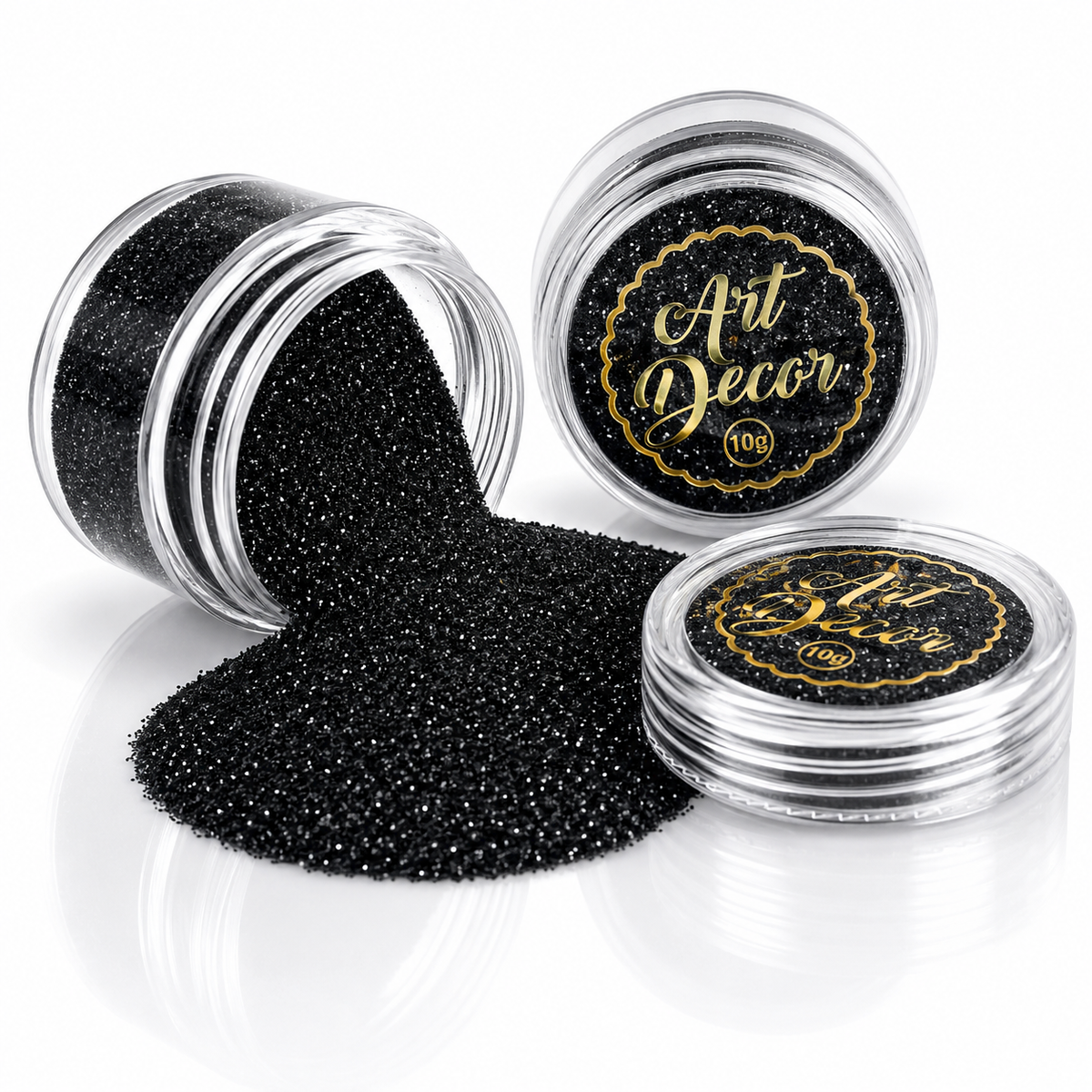 Art Decor edible glitter 10g - Black
