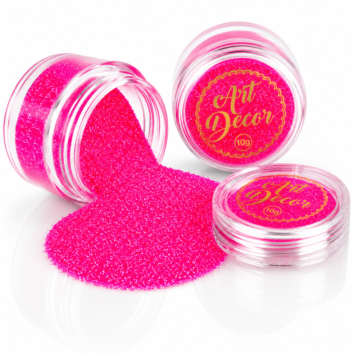 Art Decor edible glitter 10g - Neon Pink