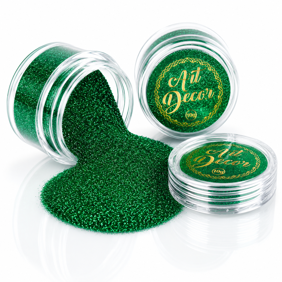 Art Decor edible glitter 10g - Flag Green