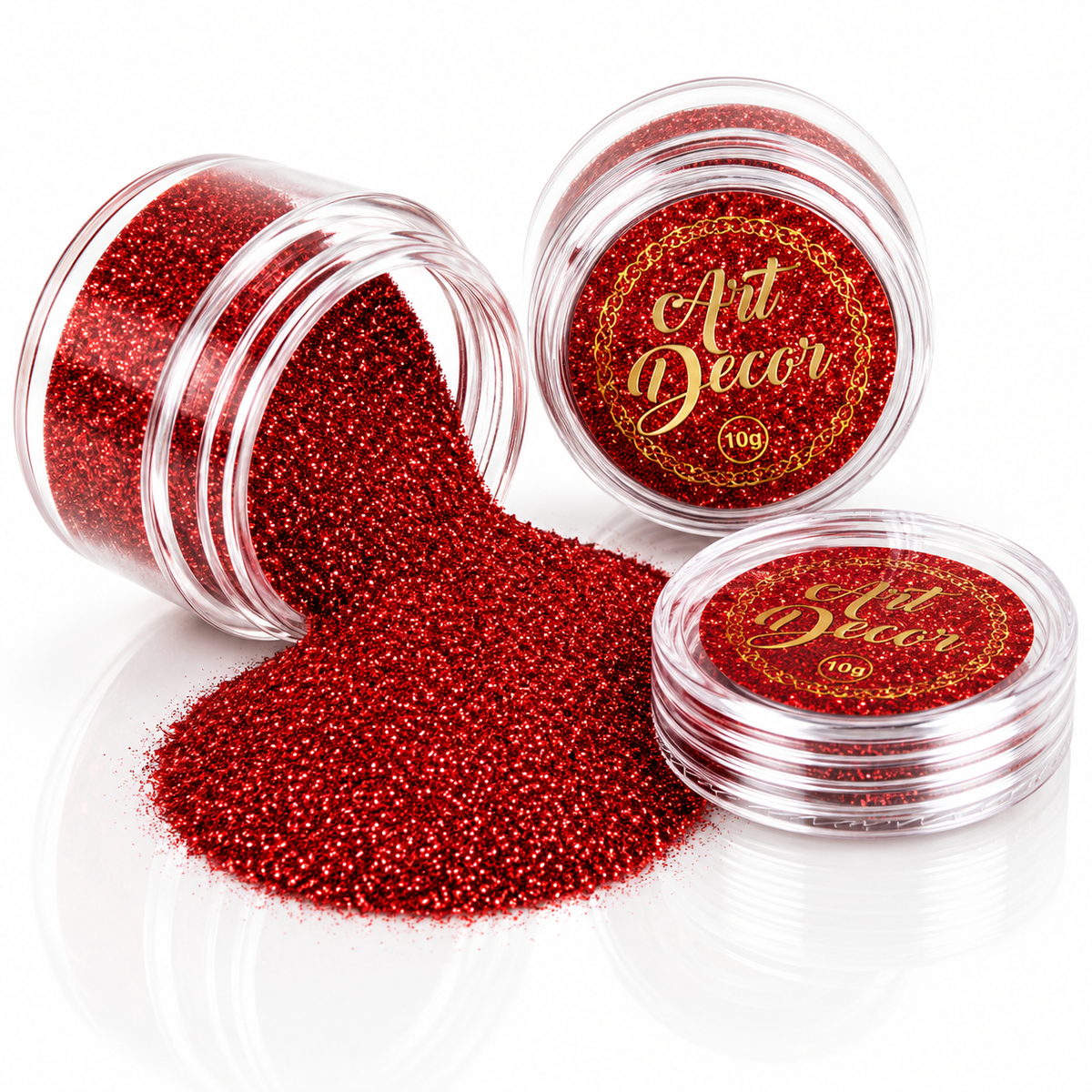 Art Decor edible glitter 10g - Red