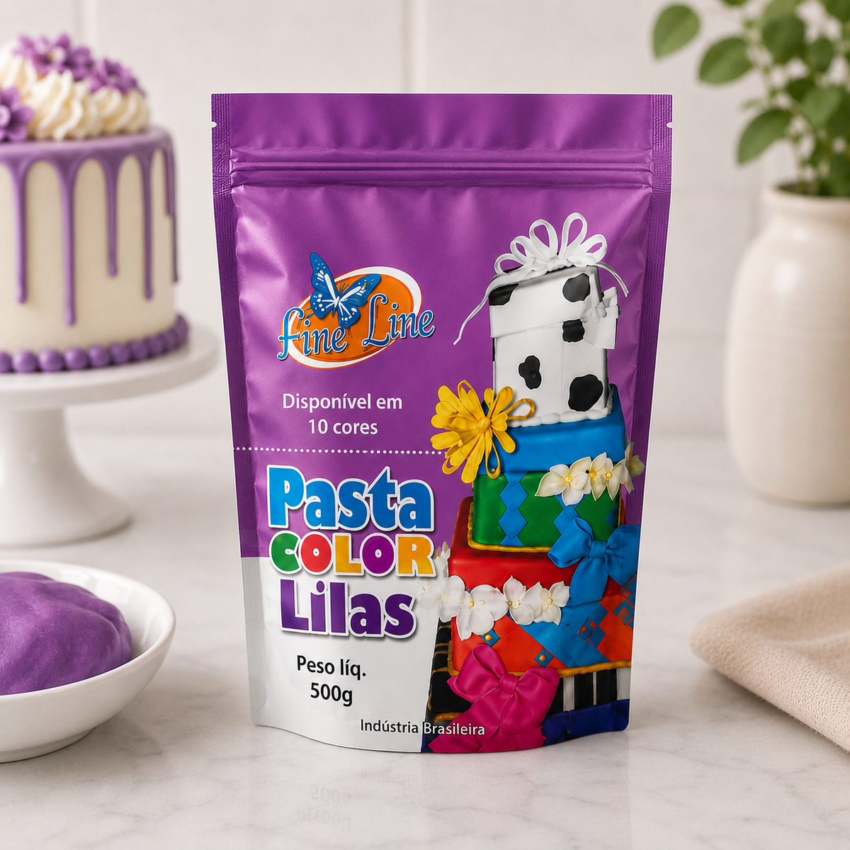 Fine Line Pasta Colour Lilac Sugar Paste 500g