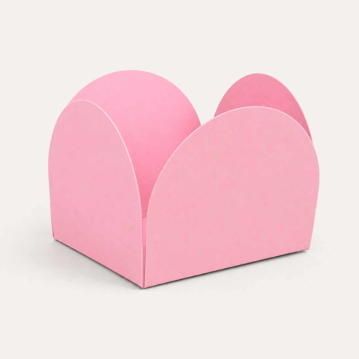 [color:light-pink] Light pink four-petal paper sweet cup