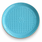 Round Foil-Laminated Cardboard Serving Tray