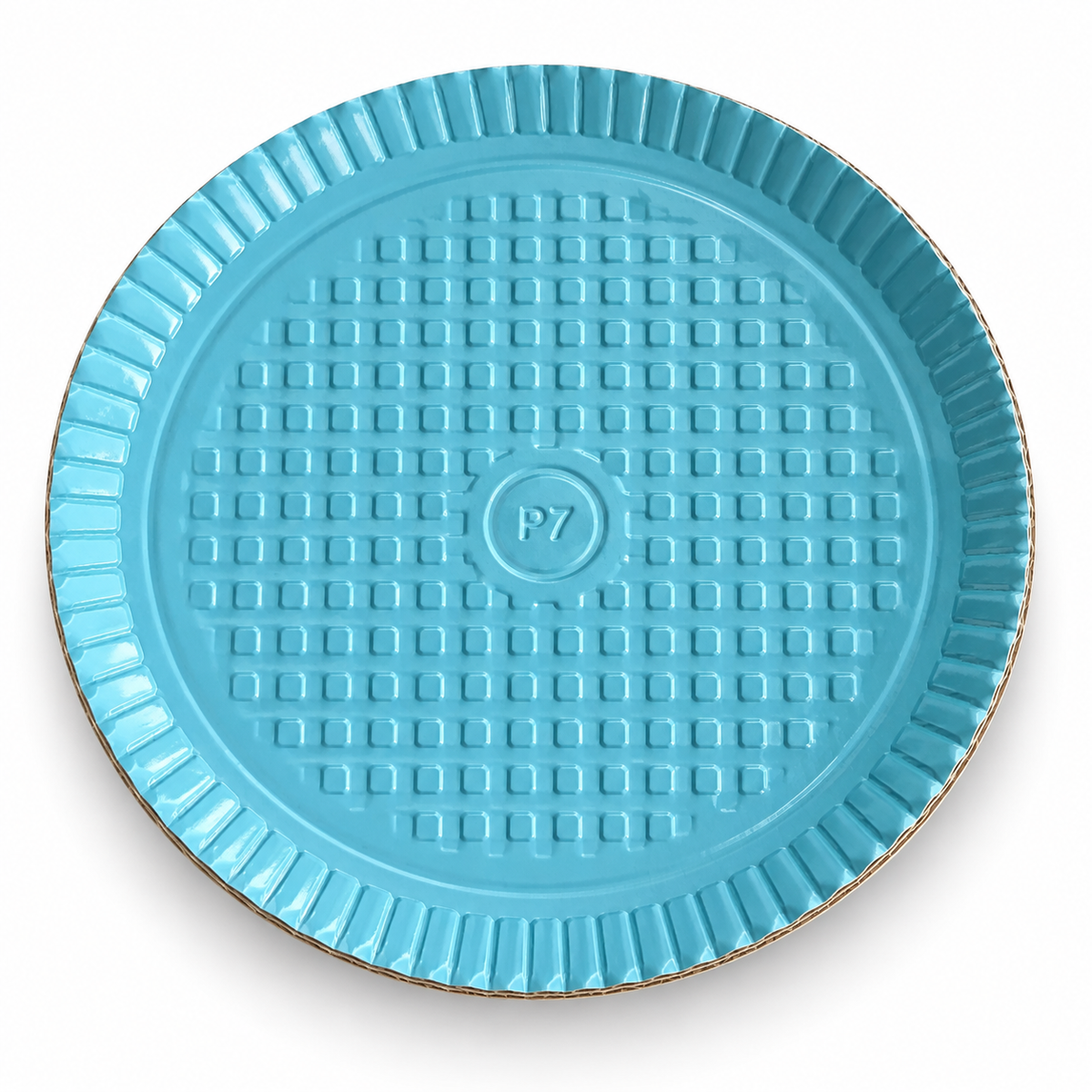 Round Foil-Laminated Cardboard Serving Tray