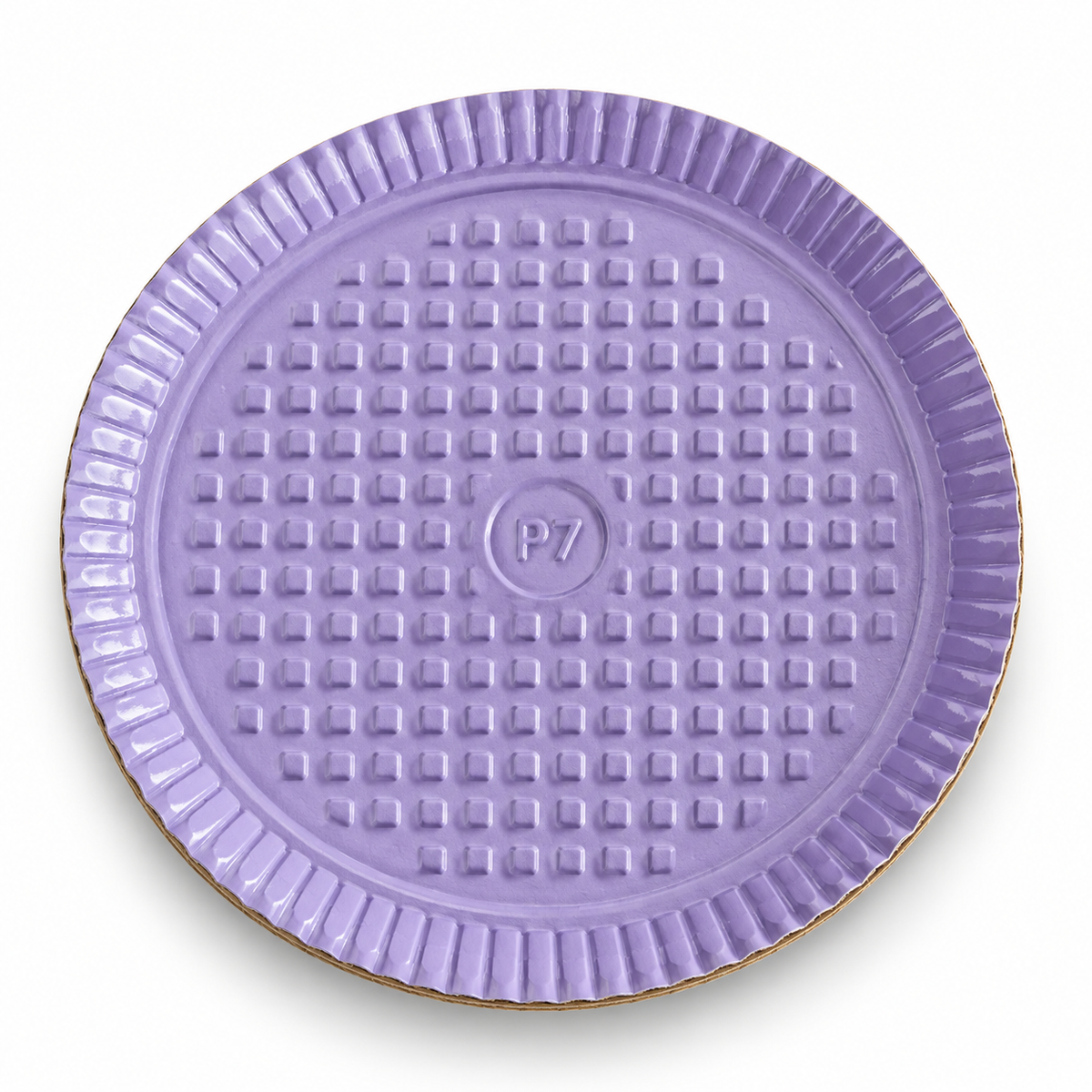 Round Foil-Laminated Cardboard Serving Tray