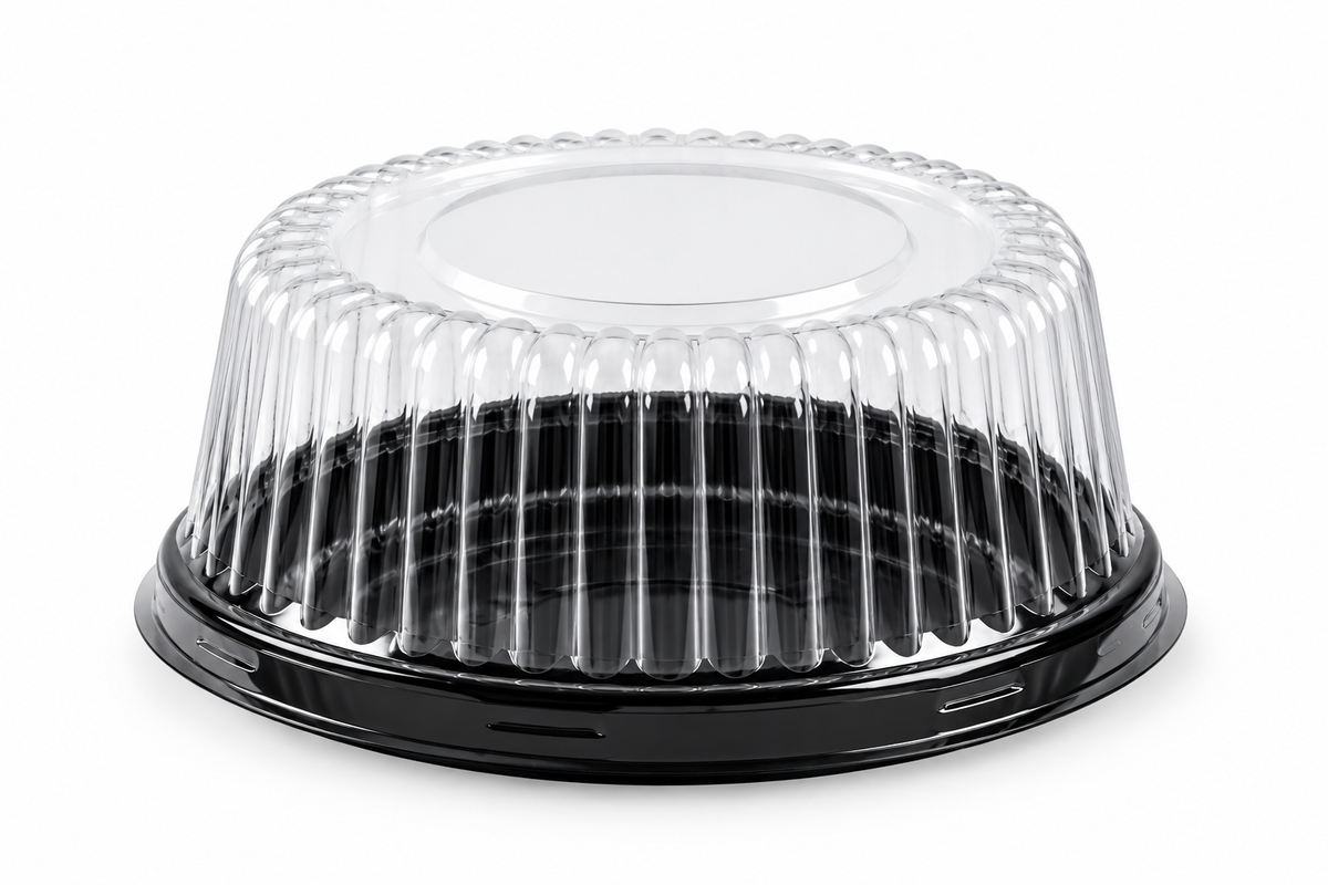 High Dome Cake Container – Black Base