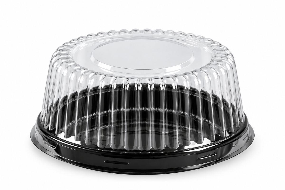 High Dome Cake Container – Black Base