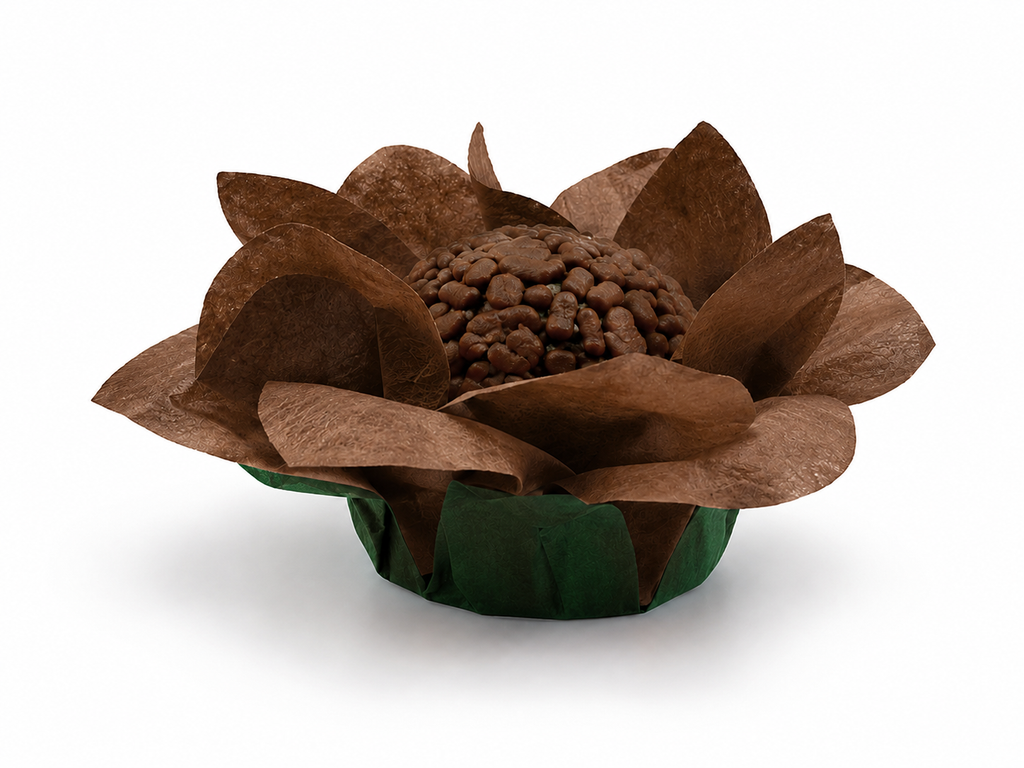 [color] Brown Emporio Box luxury Lily flower sweet case with brigadeiro
