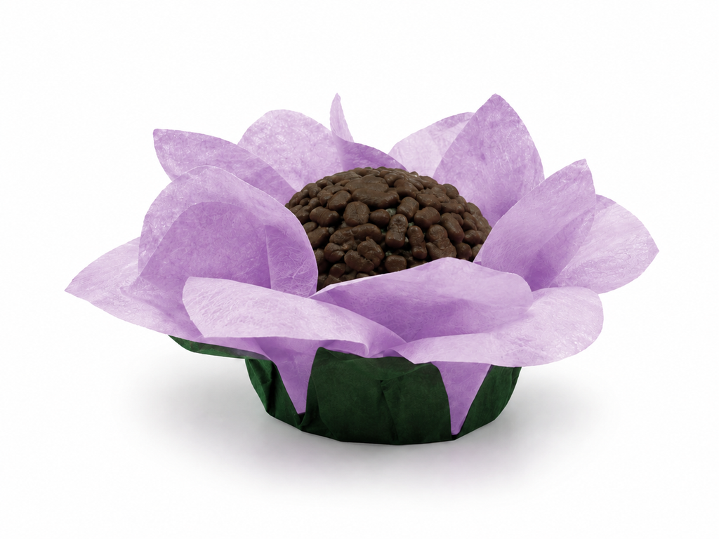 [color] Lilac Emporio Box luxury Lily flower sweet case with brigadeiro
